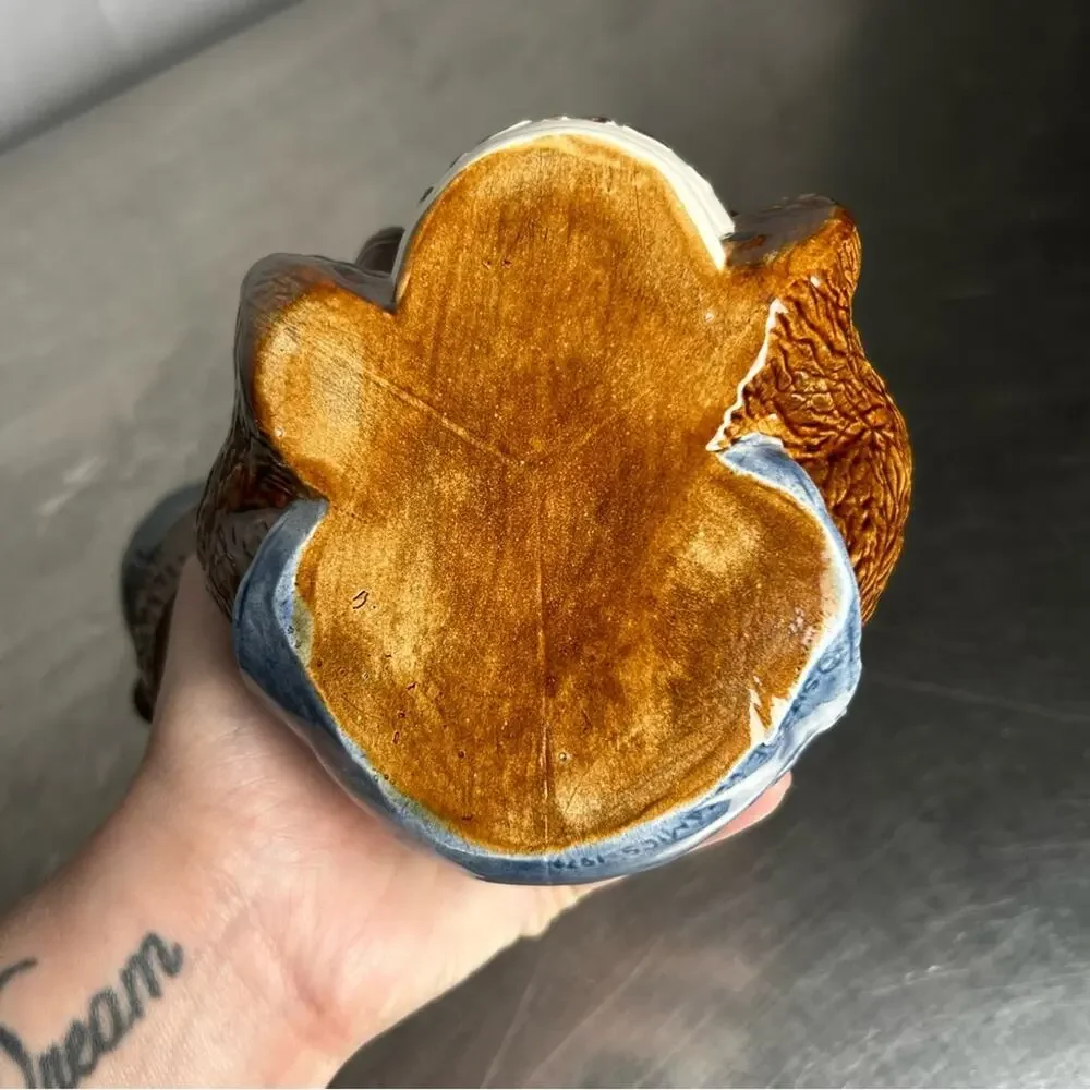 Vintage 1970’s Honey Bear‎ Pot w/ Spoon Tongue Sittre Ceramics Prod Inc